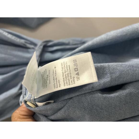 JCrew Classic-fit Chambray Shirt-dress - Picture 6 of 7